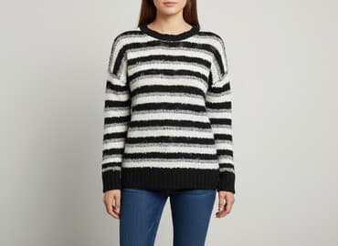 klapki z futerkiem firmowe: Forever Unique, Sweter damski, rozmiar XS — 6