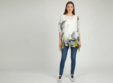 niepowtarzalne sukienki na wesele plus size: Tunika damska, rozmiar M — 5