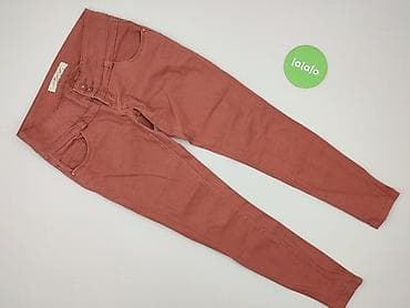 jeans daisy: Material trousers for women, size S — 2