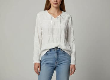 bluzki ludowe biale: Bluzka damska, rozmiar M — 6