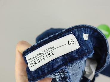 biale mom jeans: Denim Collection, Jeansy damskie, rozmiar L — 4