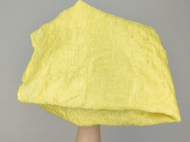 krótkie zasłony: Żółte zasłony z lekkiej, lekko gniecionej tkaniny - Kolor: pastelowy — 4