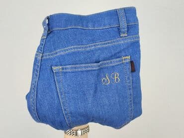 dżinsy z wysokim stanem czarne: Jeansy damskie, M — 6