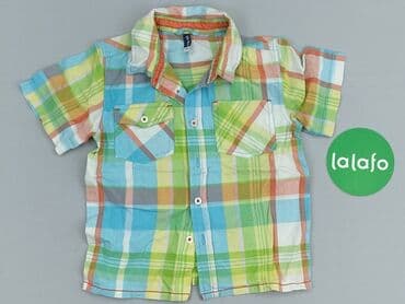kamizelka futerko 128: Shirt 1.5-2 years, condition - Very good, pattern - Cell, color - Light blue — 2