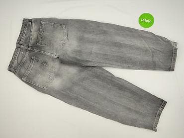 cropped blue jeans: Bershka, Jeansy damskie, rozmiar S — 3
