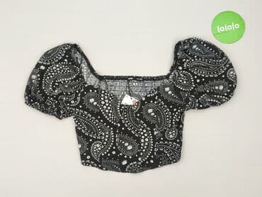 czarne krótkie spodenki sinsay: Sinsay, Top damski, rozmiar XS — 2