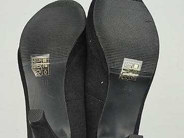 crox buty: Czarne czółenka na obcasie Pavers - Model: klasyczne czółenka z — 6