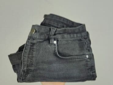 hm krótkie spodenki dzins low waist: H&M, Szorty damskie, rozmiar M — 6