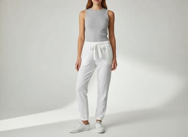 biale spodnie dresowe mohito: Спортивні штани жіночі, розмір M — 1