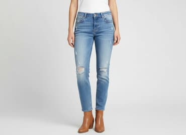 jeansy damskie przecierane: Jeansy damskie, rozmiar S — 6