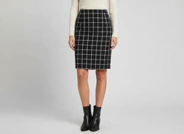 czarne spódnice w kratę: Pretty Girl, Spódnica damska, rozmiar M — 6