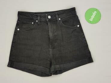 spodenki czarne krótkie: H&M, Szorty damskie, rozmiar S — 2