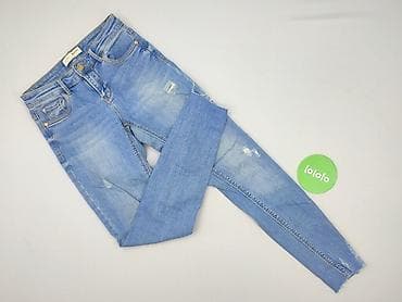 stradivarius cargo czarne: Stradivarius, Jeansy damskie, rozmiar 2XS — 2