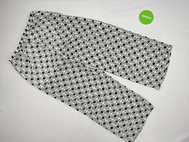 biale klapki a: Spodnie materiałowe damskie, rozmiar L — 3