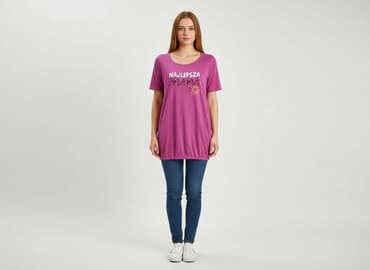 bluzki bawełniane damskie allegro: Tunika damska, rozmiar S — 6