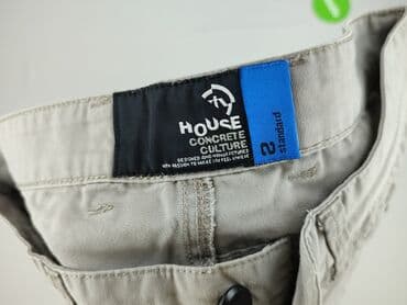 stradivarius woskowane spodnie z wysokim stanem: Spodnie dla mężczyzn, rozmiar S — 4