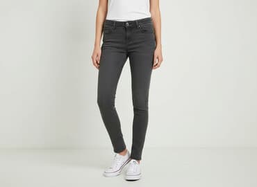 szare jeansy damskie stylizacje: ONLY, Jeansy damskie, rozmiar XS — 8