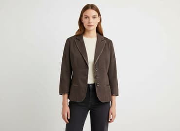 brązowa marynarka damska reserved: Reserved, Marynarka damska, rozmiar S — 1