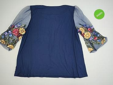 niebieska bluzki: Shein Curve, Bluzka damska, rozmiar 2XL — 3