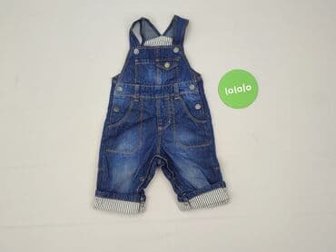 pajacyk z weluru: Dungarees, 1-3 months, condition - Perfect — 2
