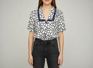 koszula damska z paskiem: Bluzka damska, rozmiar M — 1