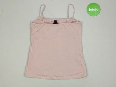 cieliste podkoszulki damskie: H&M, Top damski, rozmiar L — 3