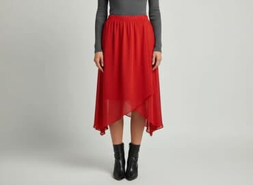 długie zwiewna spódnice z rozcięciem: Spódnica damska, rozmiar L — 6