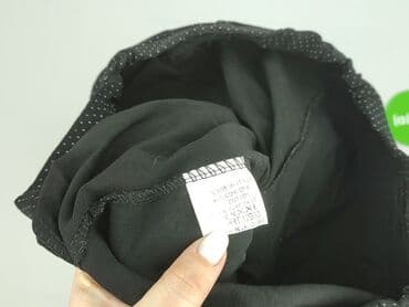 spodnie serduszka by o la la czarne: Styled In Italy, Spodnie materiałowe damskie, rozmiar 2XL — 4