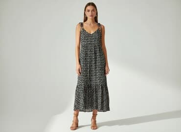 sukienka boho na wesele plus size: Sukienka damska, rozmiar S — 5