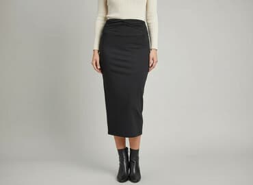 satynowe spódnice z rozcięciem: Women`s skirt, size S — 1