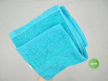 obrus tablecloth: Ręcznik 45 x 90, kolor - Turkusowy, stan - Idealny — 4