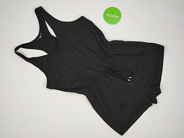 dkny kombinezon: Czarny damski kombinezon short SHEIN - Model: jednoczęściowy, krótkie — 2