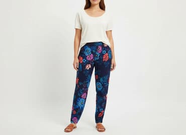 joggery damskie letnie: F&F, Spodnie materiałowe damskie, rozmiar S — 6