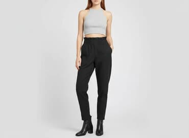 bershka spodnie mom: Bershka, Spodnie materiałowe damskie, rozmiar XS — 7