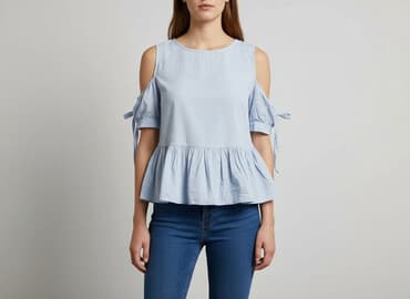 wiosenne bluzki: Bluzka damska, rozmiar S — 5