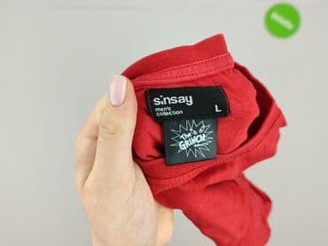 sinsay bluza z kotem: Sinsay, Koszulka dla mężczyzn, rozmiar L — 7