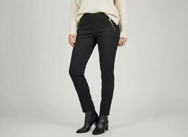 spodnie skórzane mango: Mango, Spodnie materiałowe damskie, rozmiar L — 7