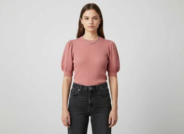 poliamid w swetrze: T-shirt damski, rozmiar S — 7