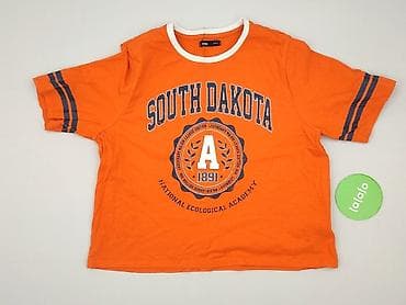 czerwone szorty: Sinsay, T-shirt damski, rozmiar L — 2