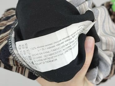 krótkie spodenki z wysokim stanem w paski: PULL&BEAR, Szorty damskie, rozmiar S — 6