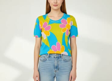 kolorowe koszulki damskie: T-shirt damski, rozmiar S — 6