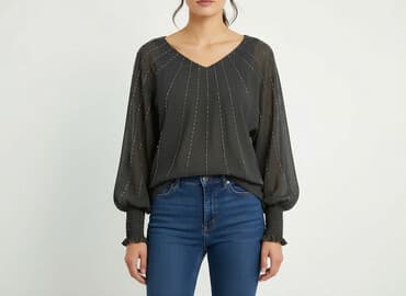 czarne bluzki sylwestrowa: Bluzka damska, rozmiar S — 1