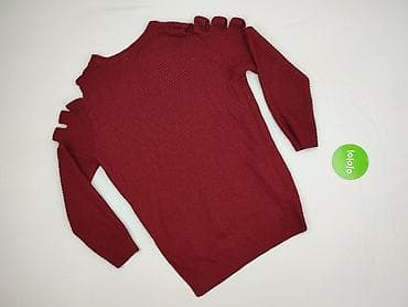 bordowy: Sweter damski, rozmiar XL — 3
