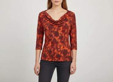 pomarańczowa marynarka mohito: H&M, Bluzka damska, rozmiar L — 7