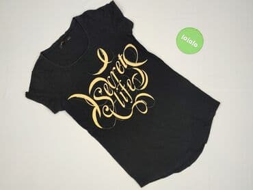 t shirty czarne damskie: Reserved, T-shirt damski, rozmiar M — 2