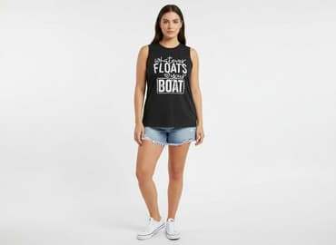 sleveless t shirty: Emery Rose, T-shirt damski, rozmiar L — 1