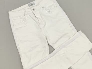 białe damskie jeansy: Denim, Jeansy damskie, rozmiar M — 1