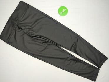 legginsy woskowane wysoki stan: Legginsy Ze skóry ekologicznej damskie, rozmiar 4XL — 2