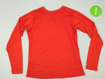 czerwona bluzki z dekoltem v: Cleve, T-shirt damski, rozmiar S — 4