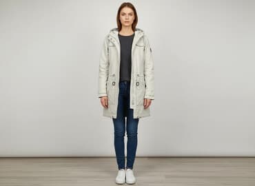 kurtka puchowa damska z kapturem reserved: Parka damska, rozmiar S — 9